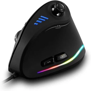 Zelotes C-18 ergonomische vertikale kabelgebundene RGB Gaming Maus - Bild 1 von 12