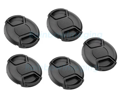 ( 5 Pcs) 72mm Snap On Lens Caps for Fujifilm Canon Sony Nikon Pentax Lense - Image 1 of 2
