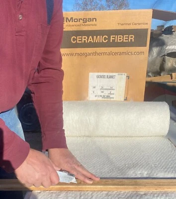 MORGAN THERMAL CERAMICS 1/4" Kaowool 12" x 24" Ceramic Fiber Blanket ULTRA THIN Thermal Ceramics 2300F