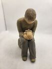 2004 Willow Tree New Dad 6" Handpainted Molding Father & Child Baby Resin Family