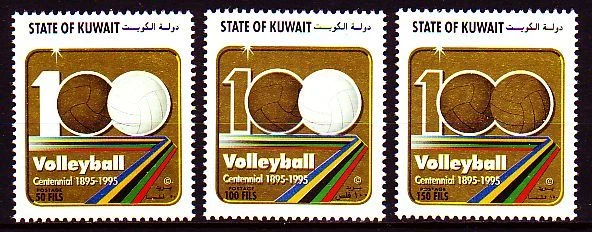 Kuwait 1995 ** Mi.1415/17 Voleibol Deporte   Foto 1 de 1