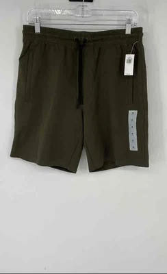 Pantalones Cortos Atléticos Old Navy Para Hombre Verde Mezcla de Algodón Cintura Elástica Talla Pequeña Foto 1 de 4