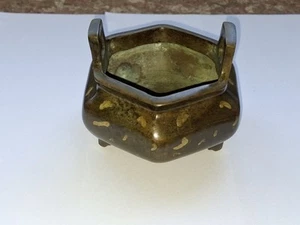 Bronze And Gold Incense Burner - Picture 1 of 6