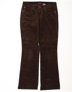 EDDIE BAUER Womens Bootcut Corduroy Trousers US 6 Medium W30 L31 Brown DE15 - Picture 1 of 3