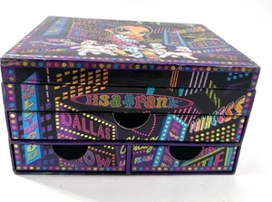 Vintage Y2K LISA FRANK Stationary Box Organizer & Drawers Makeup Jewelry - Picture 1 of 17