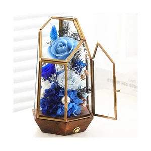 Flowers Gifts for Mom Grandma,Forever Real Preserved Roses in Glass Dome,Rose... - Picture 1 of 6