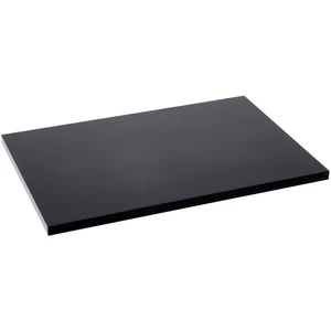 Plymor Black Acrylic Rectangular Display Base, 6" W x 4" D x 0.25" H - Picture 1 of 1
