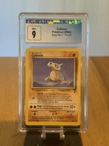 CGC 9 Cubone 70/130 Common Base Set 2 Pokemon 2000 Unlimited - Picture 1 of 2