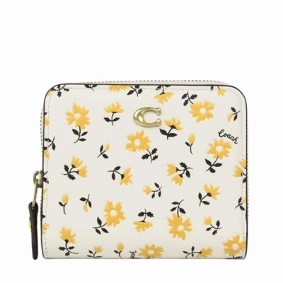 Coach Women's Mini Wallet CR555 B4V9P Brass x Chalk Multi 2 Multicolor - Image 1 of 4