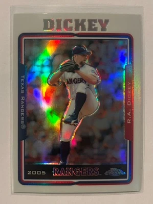 Topps Chrome Refractor RA Dickey #351 R.A. Dickey 2005 - Rangers Foto 1 de 2