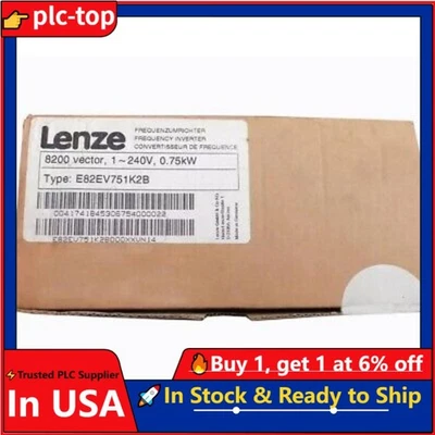 US Free TAX LENZE NEW E82EV751K2B E82EV751_2B Inverter 8200 Vector E82EV7512B - Image 1 of 4