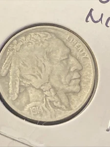Buffalo Nickel 1914 en estado bastante bueno $12 - Imagen 1 de 3