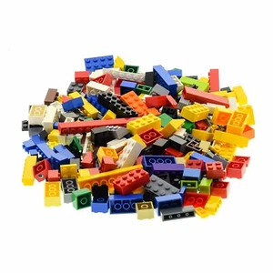 200 Lego System Basic Bau Classic piedras kiloware color mezclado al azar color - Imagen 1 de 4
