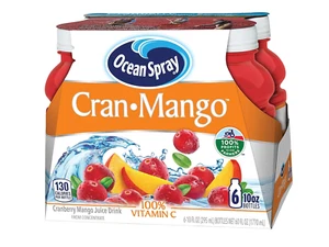 Ocean Spray Cran-Mango Juice Drink, 10 Ounce Bottle (Pack of 6) - Picture 1 of 10