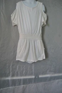 Girl's One Piece Shorts and Shirt by Btween size 10 White 129942 - Picture 1 of 12