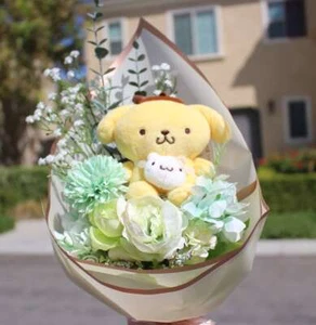 Pompompurin Bouquet, Friend Serie, Sanrio Bouquet, Sanrio Geschenke, Sanrio Plüsch - Bild 1 von 9