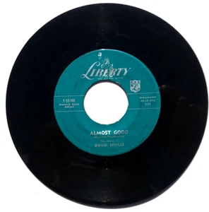 DAVID SEVILLE & The Chipmunks - Alvin's Harmonica -Vinyl 45 1959 Liberty 55179 - Picture 1 of 4