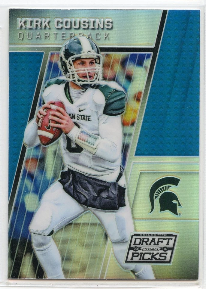2016 Panini Collegiate Draft Picks Blue Prizm - #62 - Kirk Cousins - Spartans - Image 1 of 1
