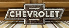 Chevrolet Bow Tie Logo Embossed Metal Camouflage Vintage Style Garage Man Cave