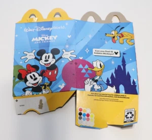2023 McDonalds Happy Meal Disney Mickey & Friends Empty Box - Picture 1 of 2