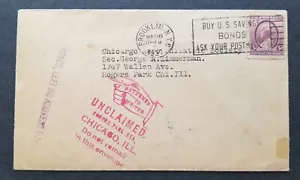 Sobre Scott 784 Cancelar Eslogan "COMPRA BONOS DE AHORRO DE EE. UU."" + Número Trasero Dúplex - Imagen 1 de 3