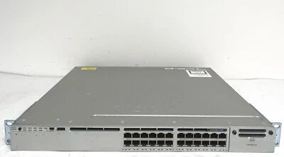 Cisco Catalyst WS-C3850-24PW-S 24-port PoE IP Base with 5 access point license - Image 1 of 3