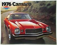 Chevrolet Camaro Orig 1976 Usa Mkt Revised Sales Brochure Sport Coupe Rs Lt Ebay