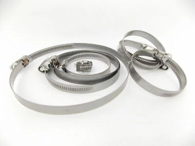 BRADAS Strong Hose Clips Adjustable Stainless Steel Hose Clamp Jubilee Clips Word Drive