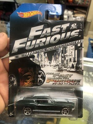 2013 HOT WHEELS FAST AND FURIOUS '67 FORD MUSTANG 4/8 OFFICIAL MOVIE CARS - Image 1 of 4
