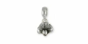 Sweet Pea Charm Slide Jewelry Sterling Silver Handmade Flower Charm Slide SWP1-P - Picture 1 of 1