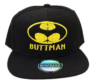 BUTTMAN Funny Spoof Parody Batman Snapback Cap Hat Halloween Party - Picture 1 of 2