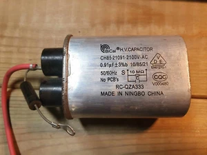 Microwave Oven HV Capacitor BiCai 0.91uF & Diode Electronics Spare Parts High - Picture 1 of 3