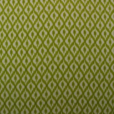 WAVERLY WILLIAMSBURG DEDRA PISTACHIO GREEN IKAT LINEN FABRIC BY YARD 54"W - Image 1 of 4