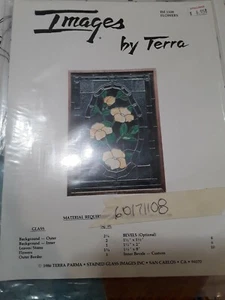 Roses Panel Pattern for Stained Glass - Images by Terra pattern packet unopened - Picture 1 of 2