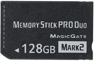 Original MS128GB Memory Stick Pro Duo MARK2 128Gb PSP 1000 2000 3000 Memory Card - Picture 1 of 6