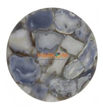 Gray Agate Table Top, Agate Table, Stone Dining Table, Gray Agate Console Table,