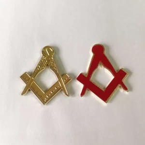 Masonic sticker in metal zinc alloy - Freemason sticker - Picture 1 of 16
