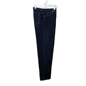 Gloria Vanderbilt Amanda Jeans 14 Blue Denim Flat Front 5 Pocket Stretch Cotton - Picture 1 of 8