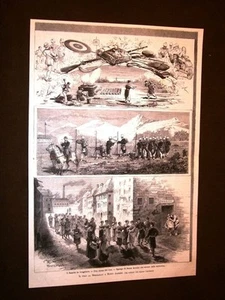Rarissima Il tiro al bersaglio a Busto Arsizio nel 1879 Spari Rancio Operaie - Picture 1 of 1