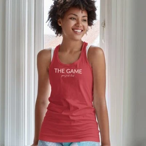 THE GAME-you just lost FemaleTank-Simple Minimal Printed One Liner - Picture 1 of 9
