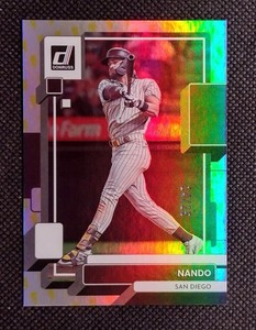 2022 Panini Donruss Fernando Tatis Jr Nando Nickname Voltage 14/25 Padres #82