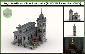 LEGO Medieval Church Modular MOC (PDF/XML Instruction ONLY) - Zdjęcie 1 z 2