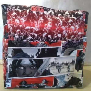 TWD Zombie Walking Dead Michone Carol Comic Purse/Project Bag Handmade 12x12 - Picture 1 of 8
