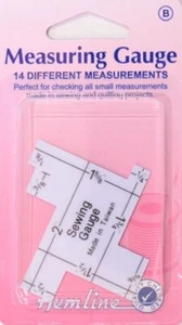 Hemline Measuring Gauge 14 Different Measurements In One Unit For Sewing & Quilt - Bild 1 von 2