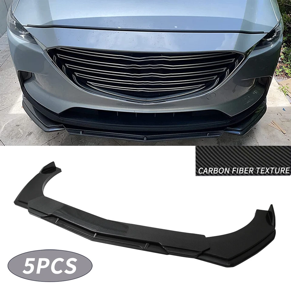 Kit de alerón divisor de labios de fibra de carbono para Mazda CX-9 CX-3 CX-4 CX-5 Foto 1 de 4