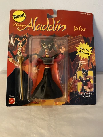 Vintage Toy 1992 Mattel Disney Aladdin Jafar Action Figure 66981 Sealed NOS Rare Cover