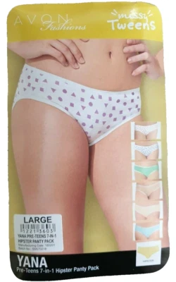 Nuevo en Paquete Damas Talla L 14 Avon Yana Hipster Bikini Paquete de 7 Ropa Interior Pantalones Multicolor Foto 1 de 2