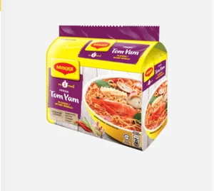 Maggi Tom Yam Instant Noodles (5 Packs) - Authentic Spicy Malaysian Ramen Soup - Picture 1 of 1
