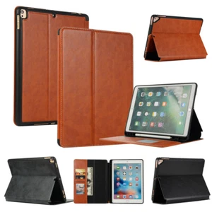 For Apple iPad 5th 6th 7th 8th 9th Generation PU Leather Wallet Stand Case Cover - Picture 1 of 24