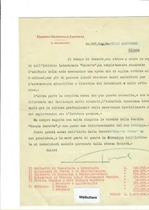 Lettera dattiloscritta inviata dal Segretario Augusto Turati - Imagen 1 de 1